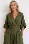 Sophia Merriweather | Wide-Leg Linen Jumpsuit For Women