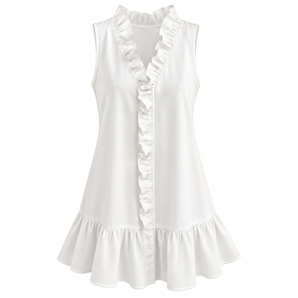 Chloe Redgrave | Ruffle Trim Summer Dress For Women