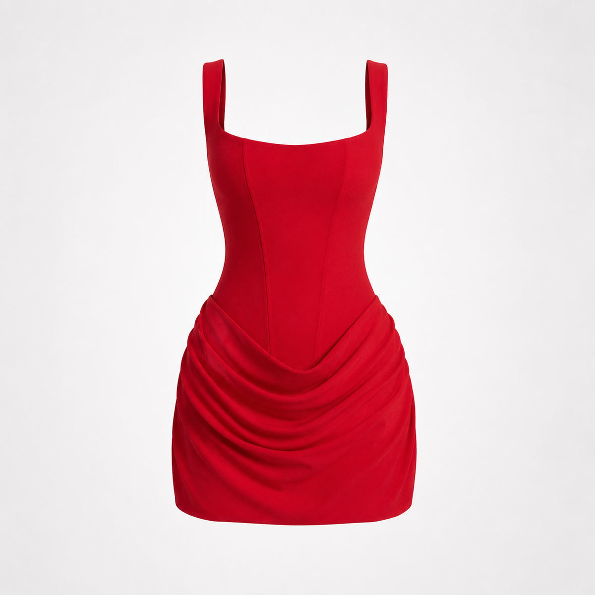 Chloe Stafford | Corset Mini Dress in Bold Red For Women