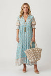 Claire Bishop | Chic Floral V-Neck Midi Dress For Women