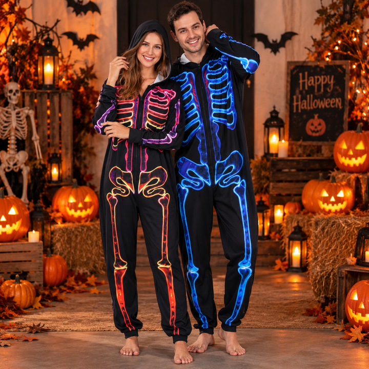 Count Midnight | Skeleton Halloween Pyjamas For Unisex