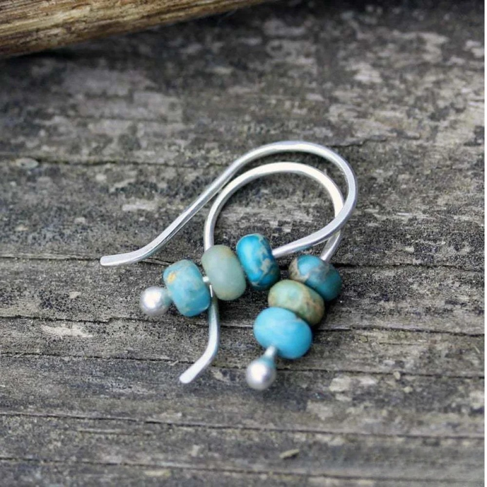 Sienna | Women’s Turquoise Bead Earrings with Lightweight Design