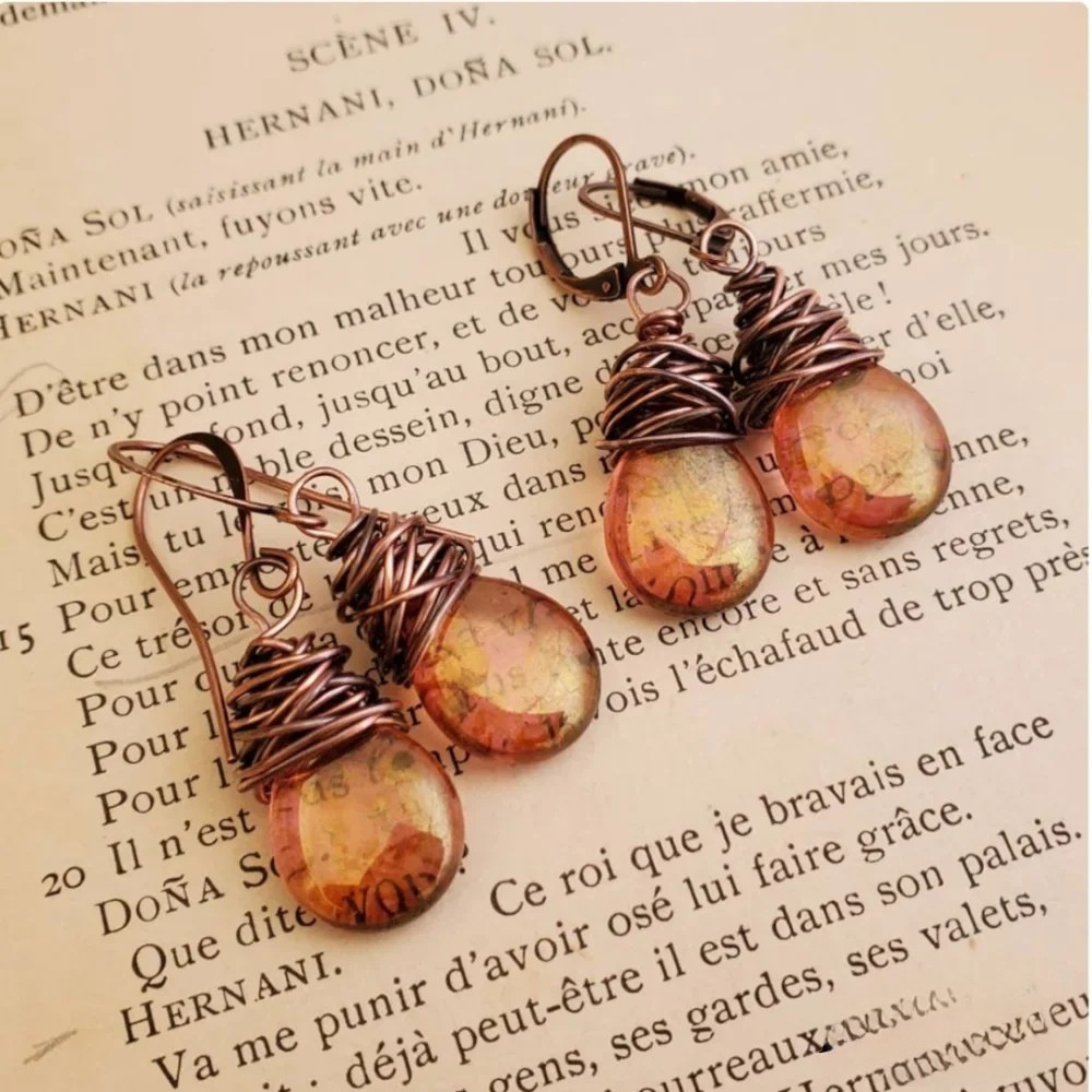 Mia | Women’s Boho Drop Earrings with Stone