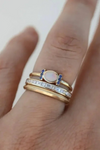 Set of Vintage Gold Opal Rings
