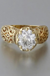 Elegant Ring with White Zirconia