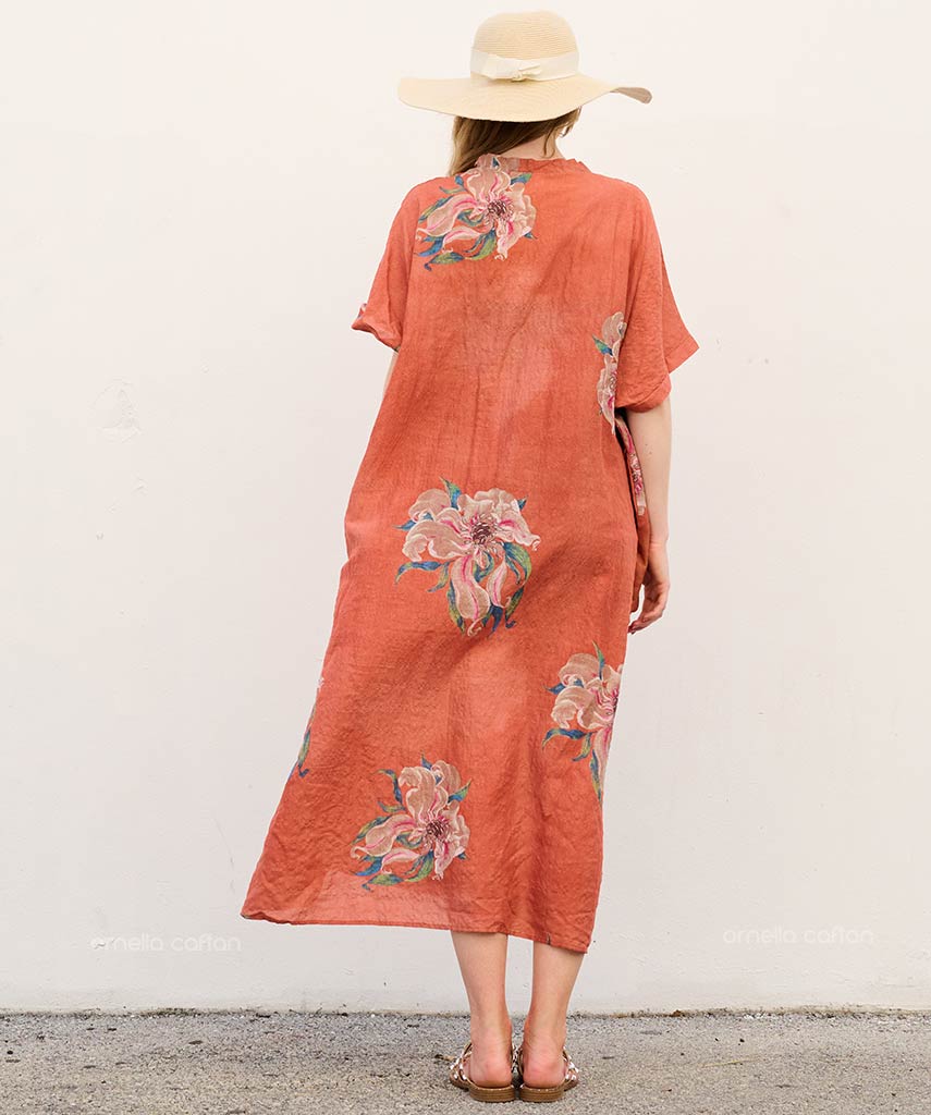 Matilda | Women’s Loose Casual Caftan with Floral Print