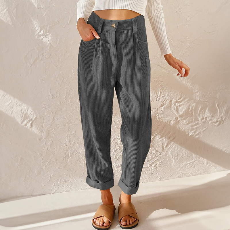 Harper | Women’s High Waist Trousers with Pleats