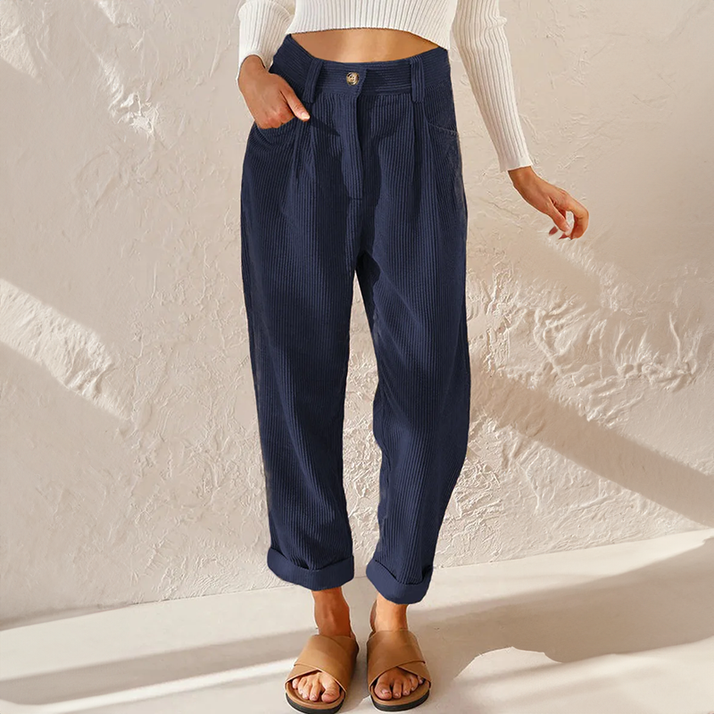 Harper | Women’s High Waist Trousers with Pleats