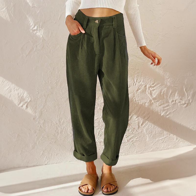 Harper | Women’s High Waist Trousers with Pleats