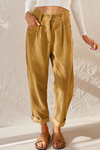 Harper | Women's High Waist Corduroy Trousers Relaxed Tapered Leg Pants