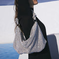Olivia Turner | Crystal Rhinestone Hobo Bag For Women