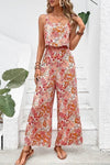 Sienna | Women’s Floral Wide-Leg Jumpsuit with Open Back