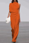 Aria | Women's Sleeveless Wide-Leg Jumpsuit with Mock Neck