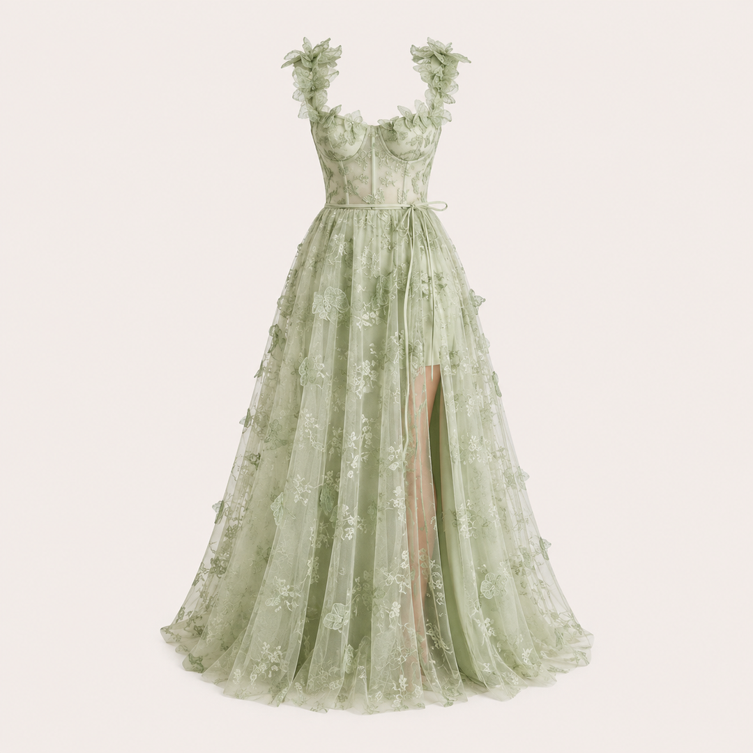 Elise Campbell | Floral Formal Maxi Dress For Women