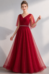 Elise Robertson | Sparkle Tulle A-line Maxi Gown For Women