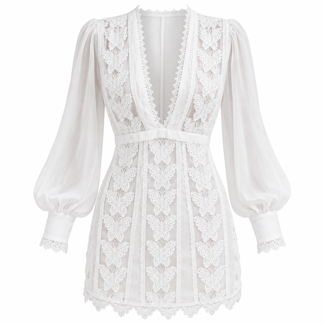 Ella Fairbanks | Lace V-Neck Summer Dress For Women