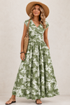 Ella Thompson | Floral V-Neck Maxi Dress For Women