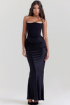 Hera | Elegant Retro Solid Color Strapless Party Dress