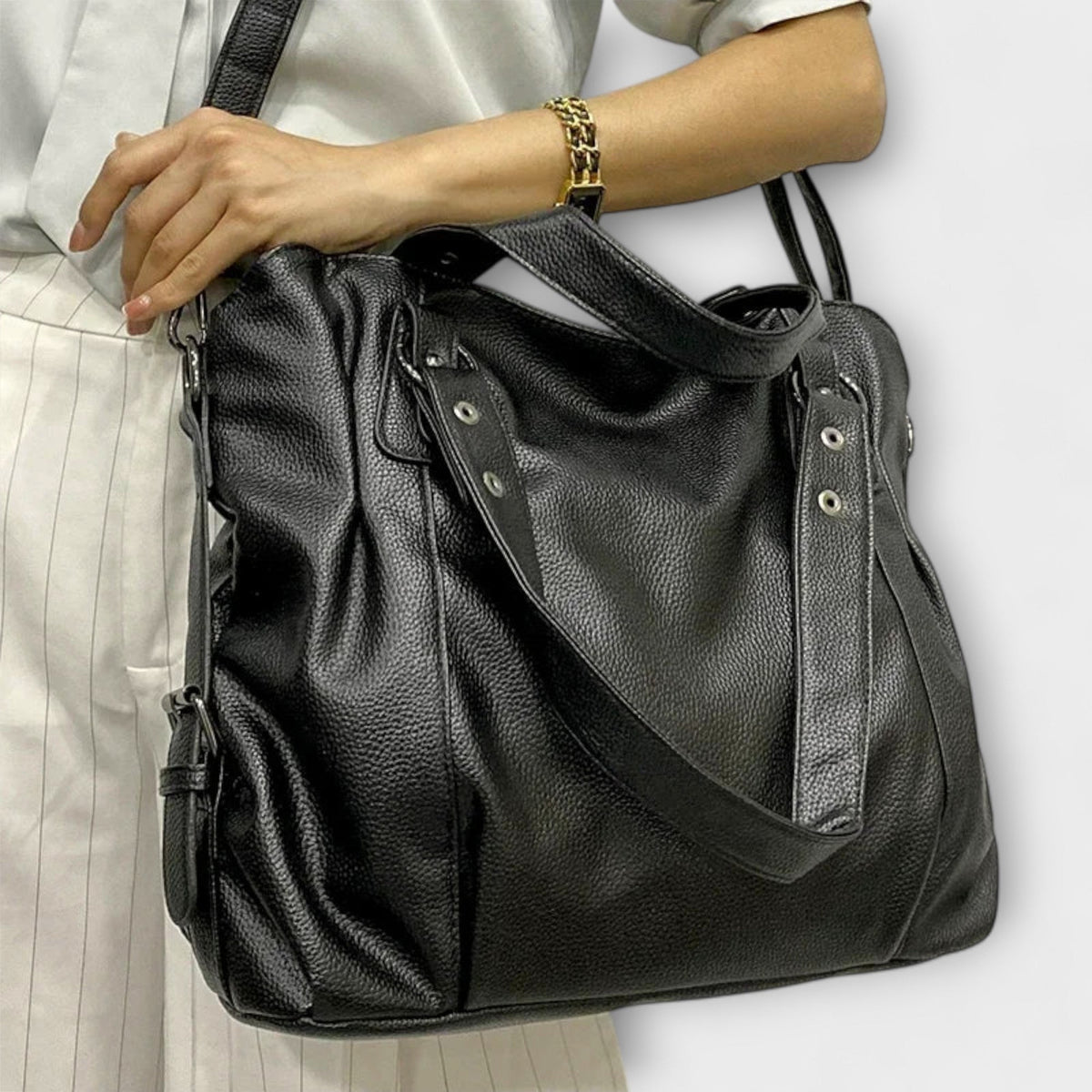 Leah | Women’s Large Shoulder Bag with Dual Straps