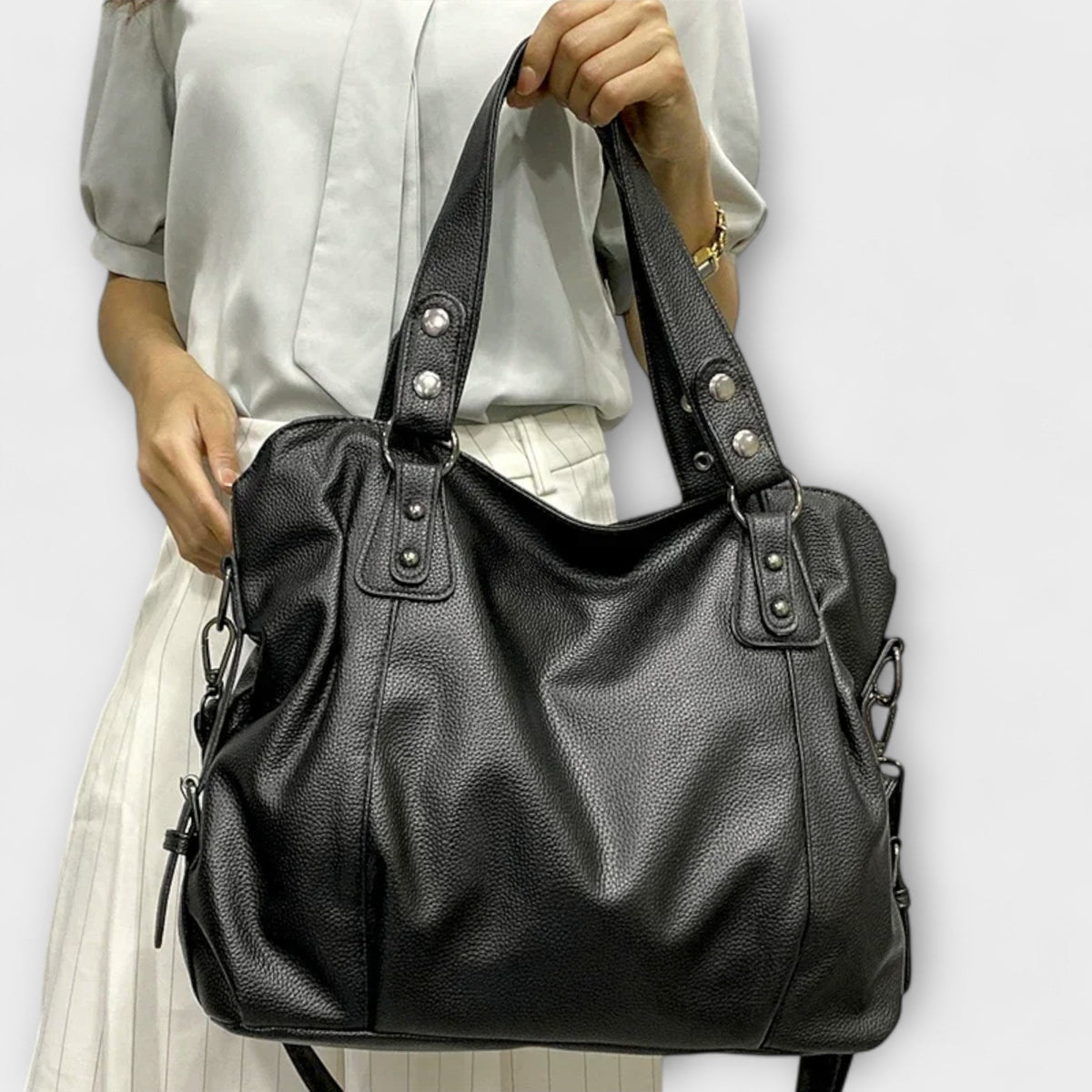Leah | Women’s Large Shoulder Bag with Dual Straps