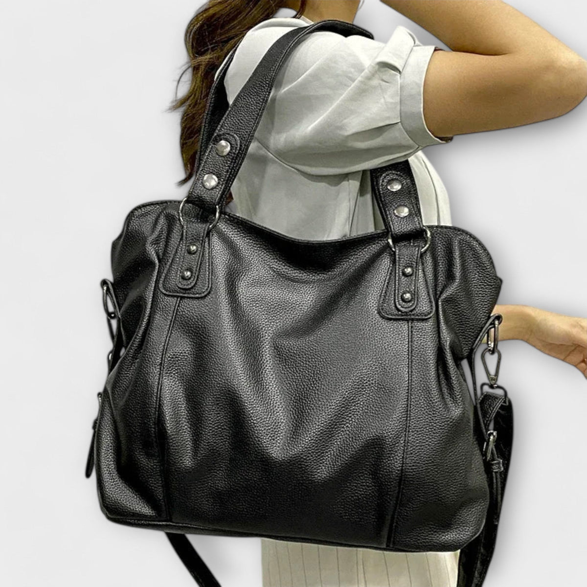 Leah | Women’s Large Shoulder Bag with Dual Straps