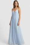 Pleated Spaghetti Strap Maxi Dress with Flowing Silhouette