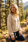 Textured Knit Pullover Sweater for Women — Cozy Fit