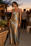 Neptune White Polyester Wedding Guest Maxi Dress