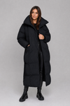 Comfortable long winter puffer jacket for women