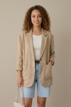 Korean Herringbone Blazer – Casual Loose Fit for Spring & Summer