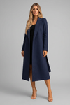 Long Classic Single-Breasted Winter Trench Coat