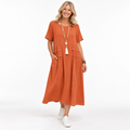 Georgia Blackwood | Relaxed Linen Summer Dress For Women