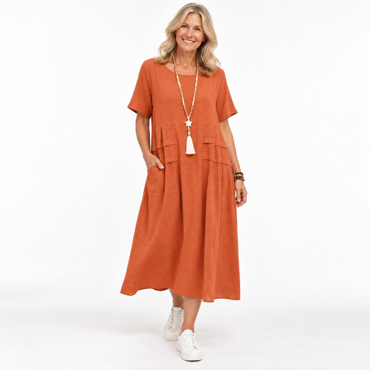 Georgia Blackwood | Relaxed Linen Summer Dress For Women