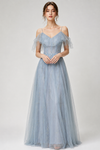 Georgia Mitchell | Sparkle Tulle Maxi Evening Dress For Women