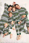 Matching Green Family Gingerbread Christmas Pyjamas Set
