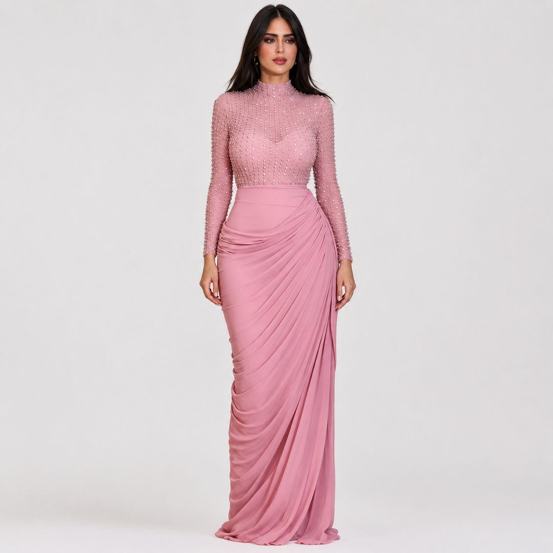 Grace Stewart | Formal Beaded Maxi Dress For Women