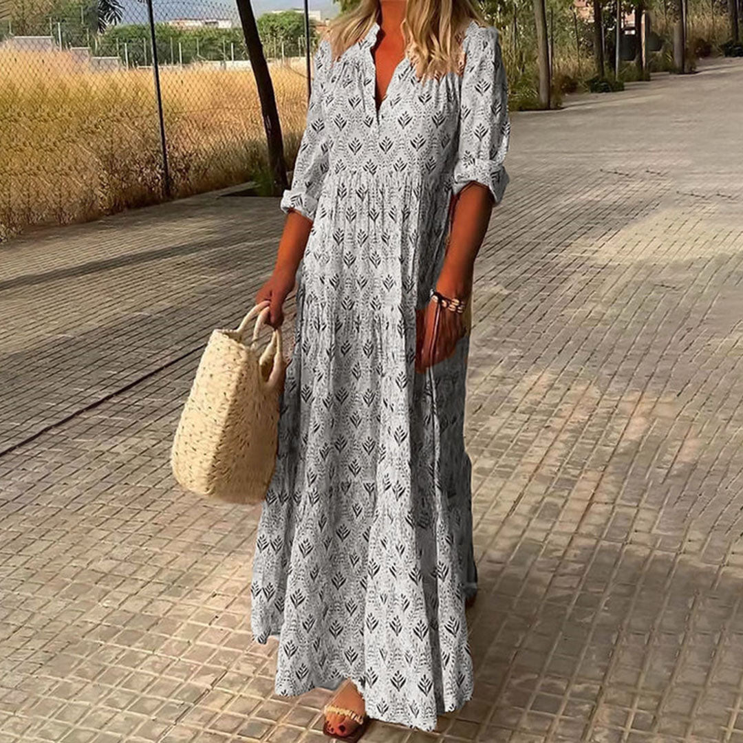 Alexa | Women’s Boho Maxi Dress with Empire Waist