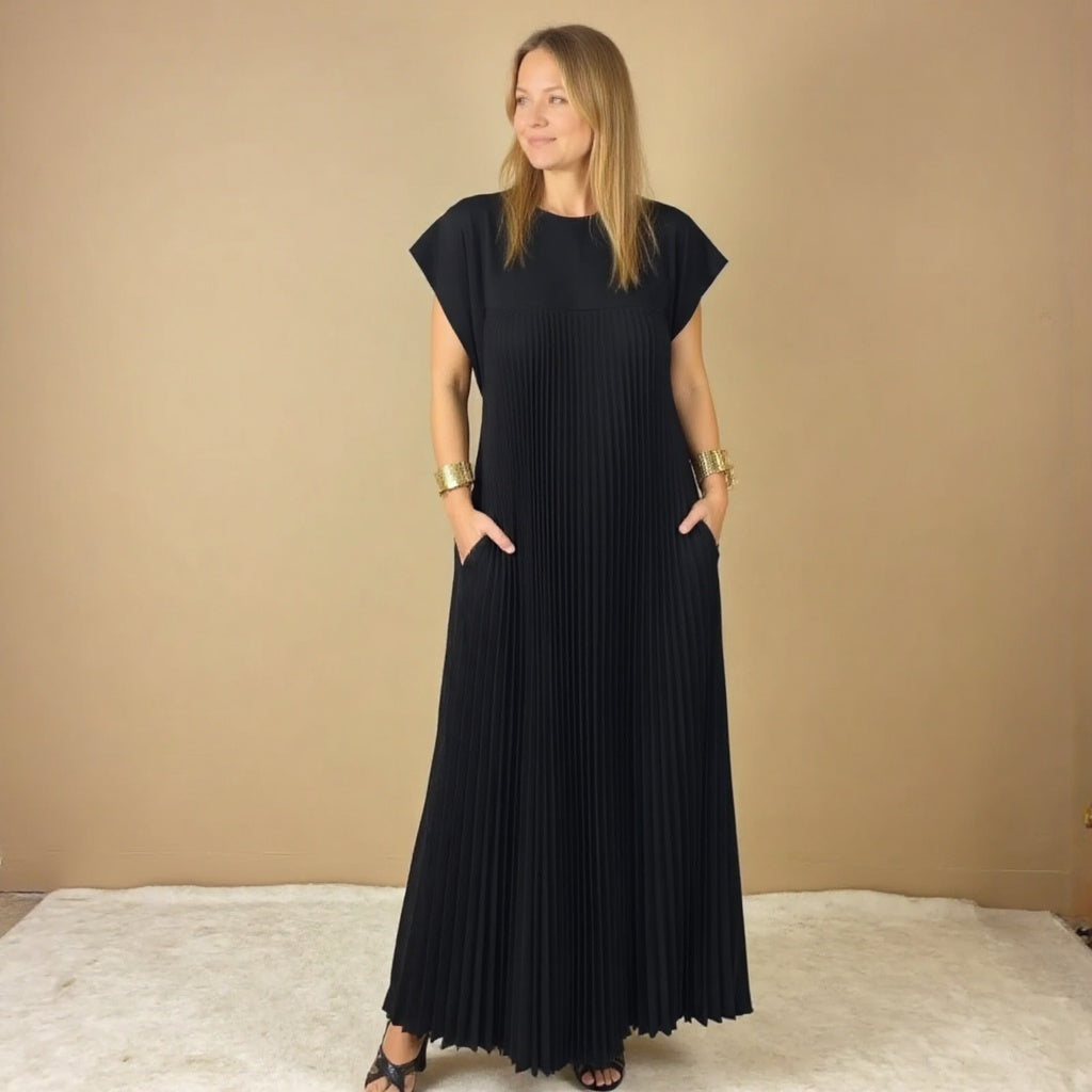 Gwendoline | Women’s Pleated Maxi Dress with Flowing Silhouette