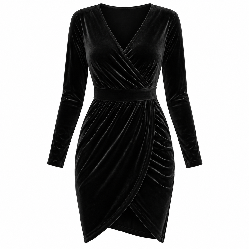 Hannah White | Velvet Cocktail Dress For Women