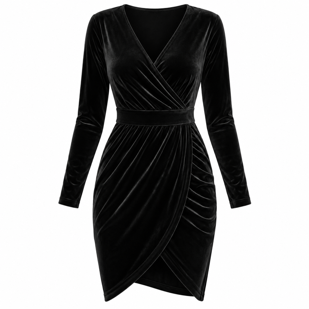 Hannah White | Velvet Cocktail Dress For Women