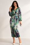 Holly Parker | Printed Wrap Midi Dress For Women