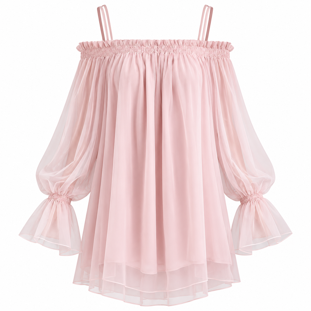 Holly Radnor | Sheer Off-Shoulder Summer Dress For Women