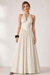 Holly Wright | Polka Dot Halter Maxi Dress For Women