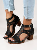 Mara | Women’s Cutout Heel Sandals with Cushioned Insole