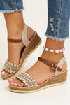 Elora | Braided Wedge Sandals