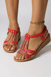 Zara | Embellished Wedge Sandals