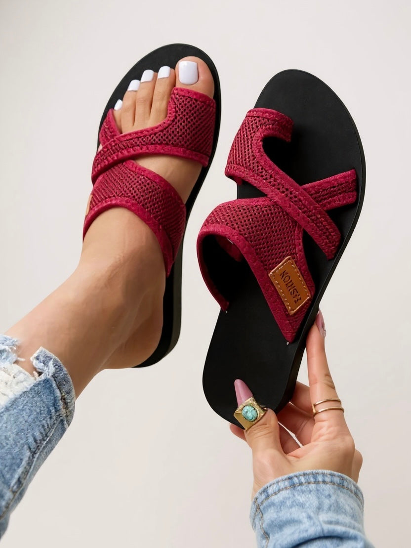 Piper | Women’s Mesh Slides with Open Toe