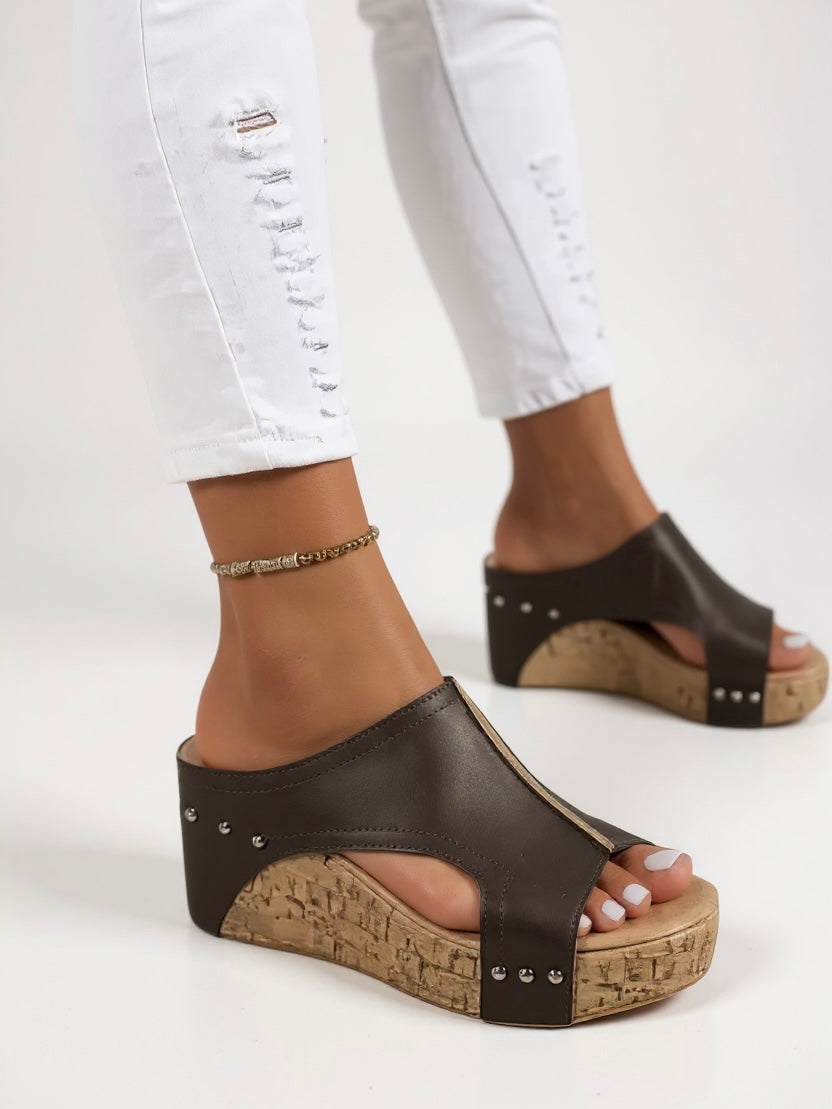 Arya | Women’s Wedge Sandals with Cutout Design