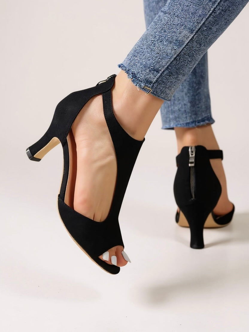 Oakley | Women’s Cutout Heels with Ankle Strap