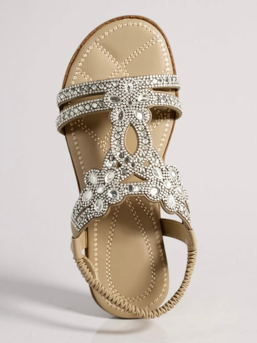 Phoebe | Women’s Embellished Sandals with Ankle Strap